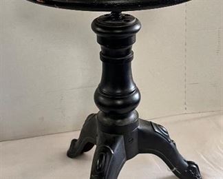 VICTORIAN CAST IRON BASED PIANO STOOL 