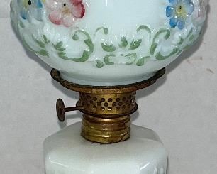 VICTORIAN MINIATURE “COSMOS” OIL LAMP  