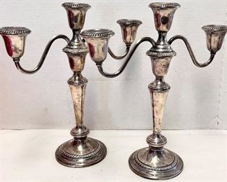 PR. GORHAM STERLING SILVER CANDELABRA 