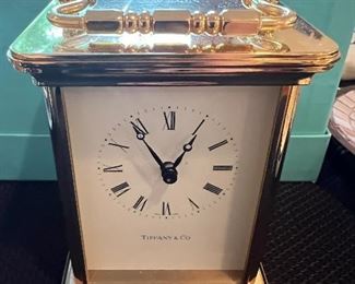 Tiffany Brass Desk Clock
Engraved