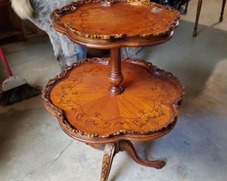 Mahogany Tiered Table