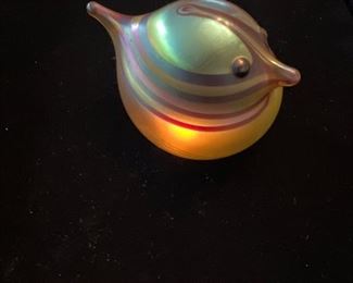 Orient & Flume Paperweight signed B. Sillars