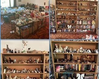 TONS of figurines and books