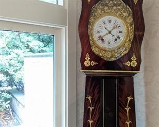 French Morbier Wag in Custom Painted Mahogany Case