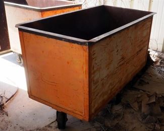 Rolling Steel Storage Bin, 32" x 60" x 27"