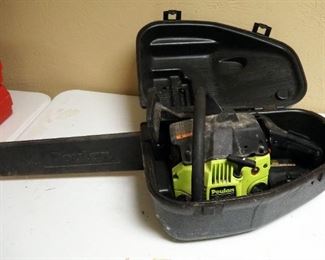 Poulan Gas Powered Chainsaw With 18" Bar, Model 2250, With Hard Sided Carrying Case