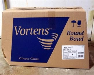 Vortons Round Toilet Bowl, Vienna RF, Part 3208-V, White, Qty 1