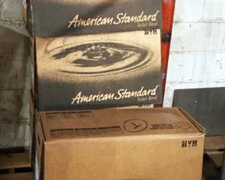 American Standard Toilet Bowl, Colony, White, Qty 4