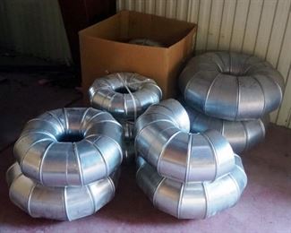 Galvanized Seal Tite Duct Elbows, Various Sizes, Qty 10