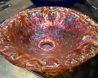 Oceana Art Glass 18" Round Vessel Sink