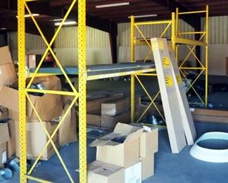 Heavy Duty Steel Pallet Racking Unit, Including Leg Braces, Qty 3, 8' Through 12', And 10' Cross Braces, Qty 4