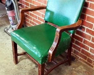 Vintage Wood Office Arm Chair