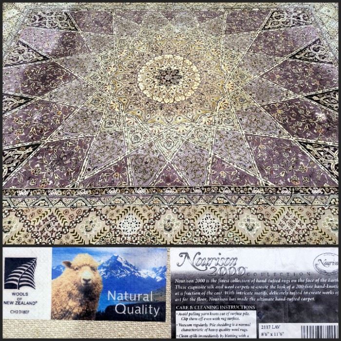 NOURISON 2000 8 1/2' x 11 1/2' Wool Rug $550 or bid #22