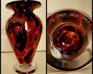 Artist-signed Art Glass Vase