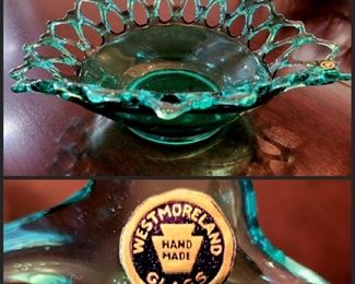 Vintage Westmoreland Glass basket