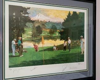 98/400 landscape golf print AUTOGRAPHED! $350 or bid #16