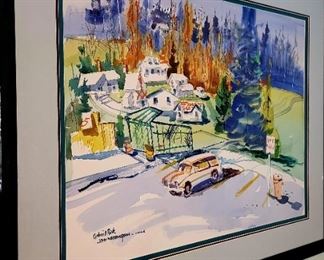 original painting "Gabriel Park" by listed Oregon artist JOHN WADDINGHAM $395 or bid #18