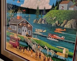 "Bird in the Bush" 881/1250 framed lithograph by CHARLES WYSOCKI $145 or bid #19