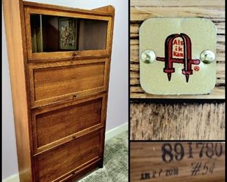 Oak Mission-Style Barrister Bookcase