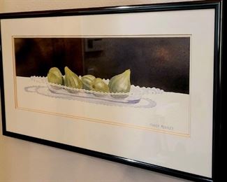 "Figs and Candlewick" by Terry Peasley $65 or bid #32