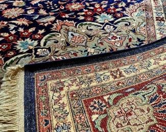 Large hand- knotted wool carpet,  excellent condition,  with carpet pad #4