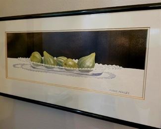 "Figs & Candlewick" watercolor by TERRY PEASLEY #32