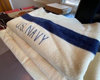 Vintage Navy Blankets