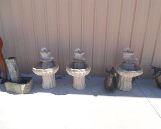 Small fountains perfect for any landscape or garden