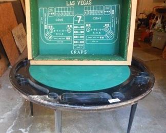 Poker Table and Craps Table