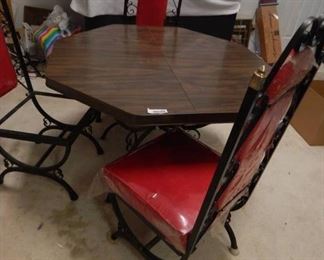 Groovy Iron Table and Chairs