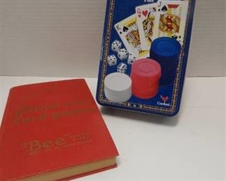 Poker Chips  & Vintage Games Book