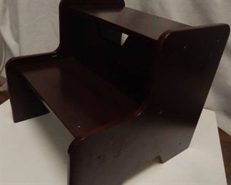 Wood step stool