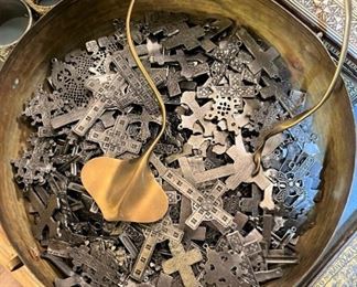 Hundreds and hundreds of crosses.  Also the serpent Disco choker you’ve been looking for all these years!