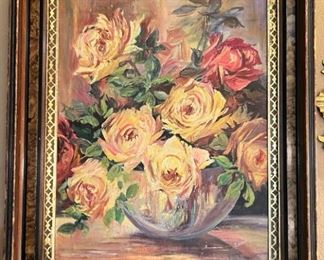“Roses” Oil on Canvas