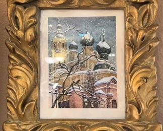 Original Russian watercolor