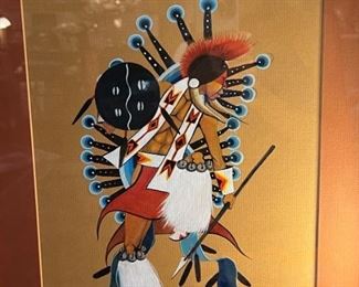 Edmond Joshua, Jr. 1979 original Native American artwork