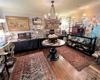 The detail in this room is serious!  You can’t imagine how much is actually in here.  There are over 1000 pieces of sterling. Totally amazing room!