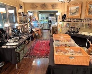 Jewelry, coral, paintings, Oriental rugs