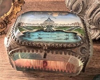 Early 20th Century crystal jewelry box