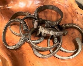 Bronze pre-Colombian style bracelets
