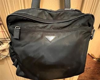 Prada diaper bag with shoulder strap