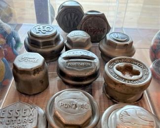 Vintage grease cap collection 