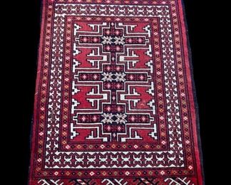 Handmade Oriental area rug