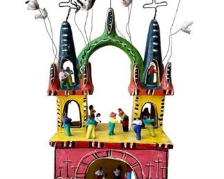 Candelaria Medrano and Juan Jose Ramos Medrano vintage Mexican terra cotta sculptures