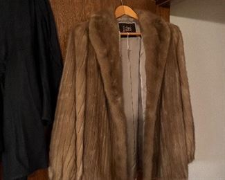 there are 2 minks.... there is a bomber leather & mink as well