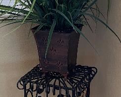 Pot Stand, Faux Plant