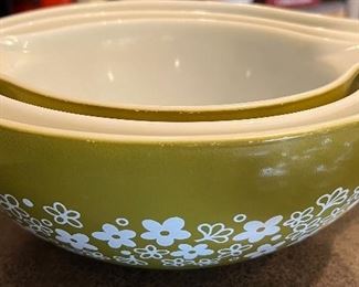 Vintage Pyrex Spring Blossom Mixing Bowls