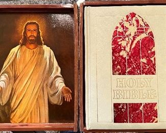 The Holy Bible in Wood Box