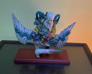 God of Longevity Sculpture, Chinese