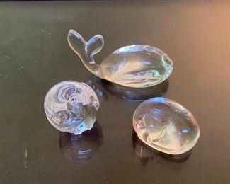 Fine Glass Paperweight Sculptures